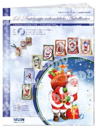 Reddy Cards 3D Bastelmappe Weihnachtliche Aufstellkarten
