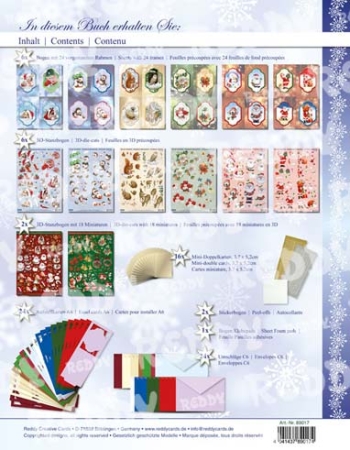 Preview: Reddy Cards 3D Bastelmappe Weihnachtliche Aufstellkarten