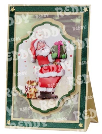 Preview: Reddy Cards 3D Bastelmappe Weihnachtliche Aufstellkarten