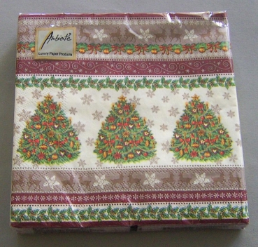 Ambiente Lunch Serviette X-Mas Arrangement Red pro Stück