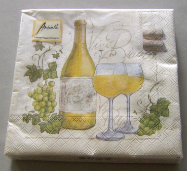 Ambiente Lunch Serviette Vino Blanco