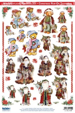 Rubbelbilder Weihnachtsmänner & Bärchen 1