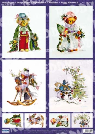 Reddy 3D Stanzbogen-Set Peggy Abrams  Bärchen und Schneemann