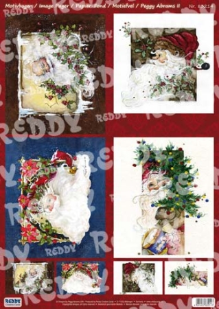 Reddy 3D Stanzbogen-Set Peggy Abrams Portraits Weihnachtsmänner