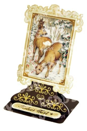 Preview: Reddy 3D Stanzbogen-Set Weihnachten 2013 Waldtiere im Winter