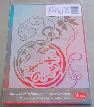 VIVA Decor Universalschablonen A4 Taschenuhr