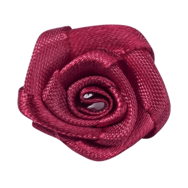 Satin-Rosen bordeaux ca. 2 cm
