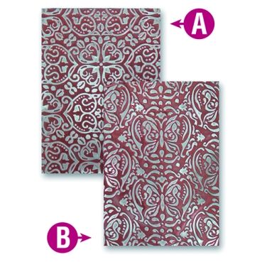 Prägeschablone M-Bossabilities Butterfly Kisses 12,7 x 17,8 cm 2 Designs