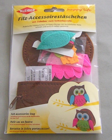 Preview: Kleiber Filz-Accessoiretäschchen Eule