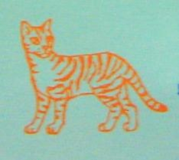 Doppelseitiger Stempel Cat