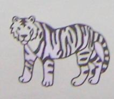 Doppelseitiger Stempel Tiger