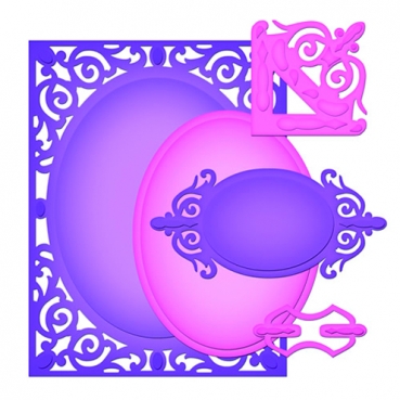Prägeschablone Card Creator Nestabilitie A2 Filligree Delight