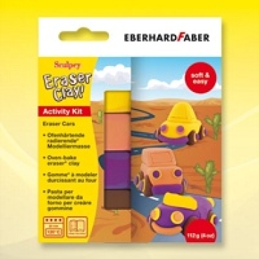 Eberhard Faber Sculpey Activity Kit Eraser Clay Cars
