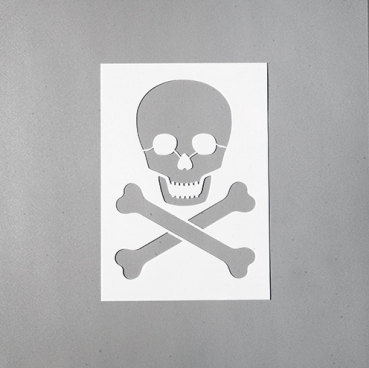 Stencils Totenkopf DIN A5