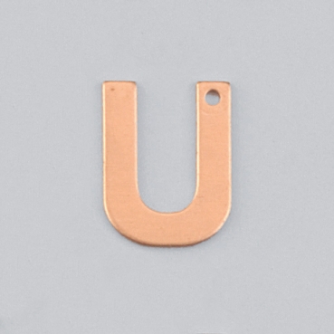Efcolor Hänger Buchstabe U 1-Loch h 15 mm