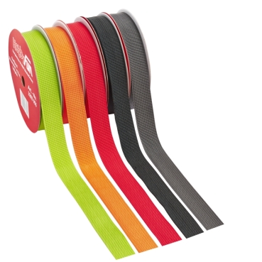 Gurtband 25 mm breit pro Meter dunkelgrau