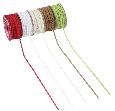 Creapop Zackenborte 3 mm pro Meter creme