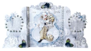 Preview: Paraventkarten mit Clowns 1