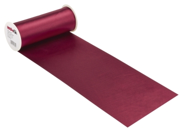 Creapop Satin-Tischband 20 cm breit pro Meter bordeaux