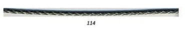 SKAI Zopf Kordel Tresse 3 mm pro Meter platin