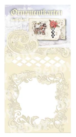 Reddy Cards Ornamentkarten satin creme