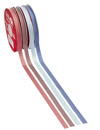 Band Streifen-Satin 9 mm pro Meter hellblau
