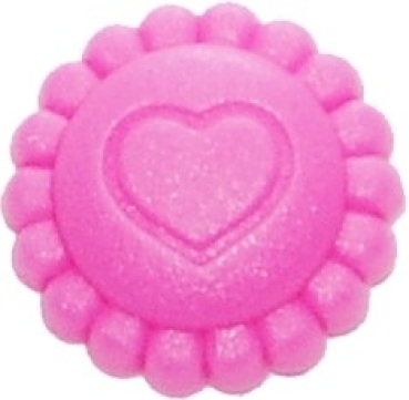 Snaps Druckknopf-Set Sonnenblume Herz Blau pro Stück