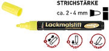 Preview: Hobby Line Lackmalstift neonpink 2 - 4 mm