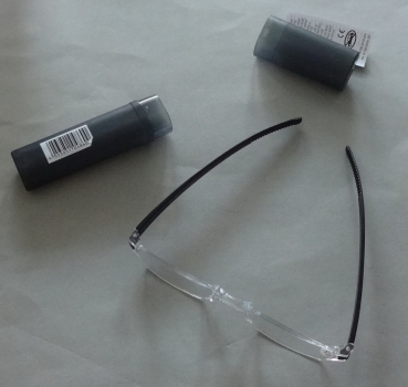 Preview: Augenstolz Fertiglesebrille Mini Black 2,5 Dioptrien
