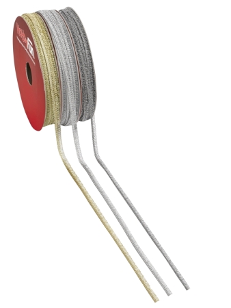 Metallic-Borte pro Meter silber