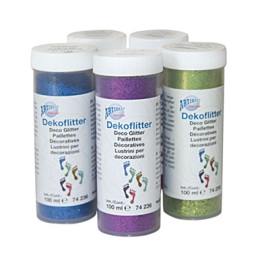 Dekorationsflitter 100 ml hellrot