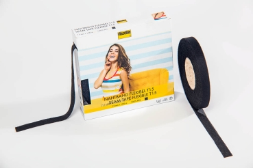 Freudenberg Nahtband flexibel Farbe schwarz pro Meter