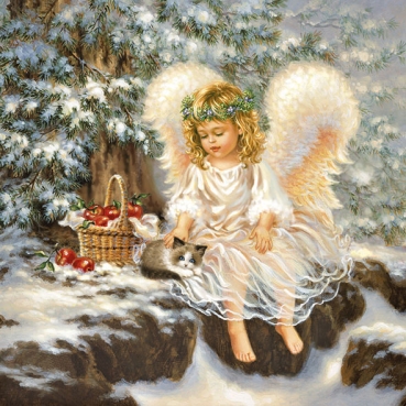 Ambiente Lunch Serviette 33 x 33 cm pro Stück Little Angel