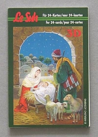 3 D Buch A 4 Format mit 24 Bildern Weihnachtskrippe