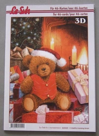 3 D Buch A 4 Format mit 46 Bildern Weihnachtsbär