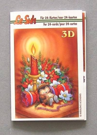 3 D Buch A 4 Format mit 24 Bildern Weihnachtstimmung