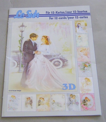 3 D Buch mit 12 Bildern Hochzeit