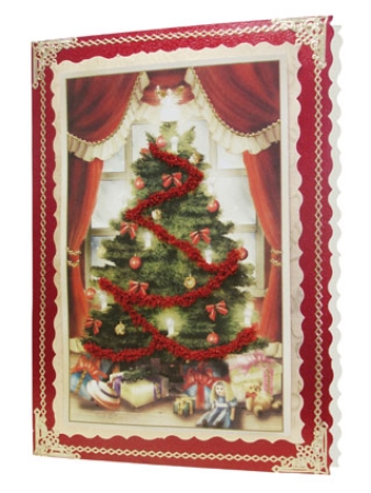 Preview: Kartenaufleger Weihnachtsbaum