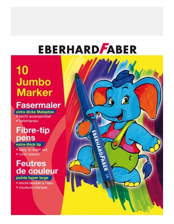 Eberhard Faber JUMBO Marker Fasermaler 10 Farben