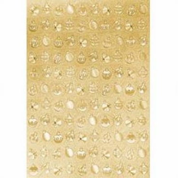 Dufex Textur Weihnachtskugeln gold