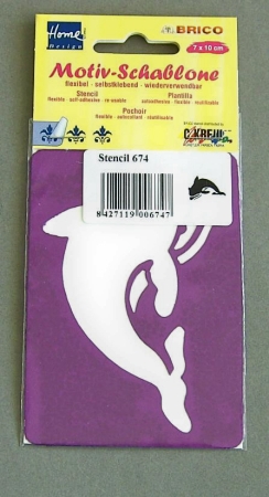 Brico Schablone Delphin 7 x 10 cm