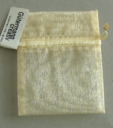 Gütermann Organzasäckchen 10 x 8 cm champagner