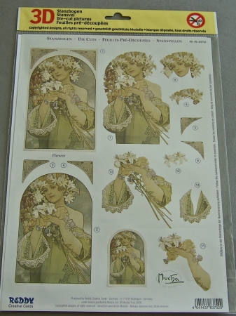 3D Stanzbogen Jugendstil Flower and Fruit