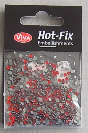VIVA Decor Hot Fix "Octagon Glas Siam hell" 3 mm