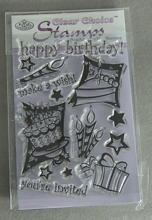 Royal Langnickel Mini-Stempel Acryl "Happy Birthday"