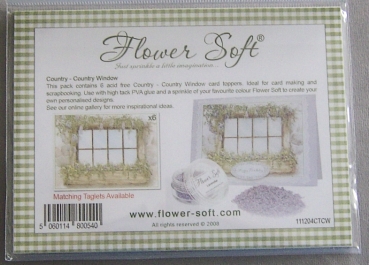 Preview: Kartenaufleger 11 x 15 cm 6 Stück Fenster