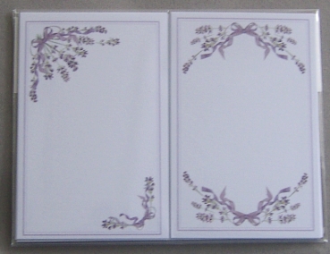 Kartenaufleger 11 x 7 cm 10 Sück Lavendel