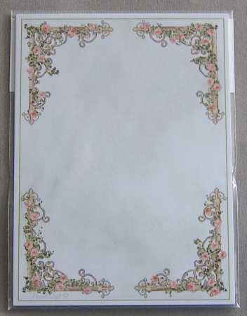 Kartenaufleger 11 x 15 cm 6 Sück mit Blumenecken