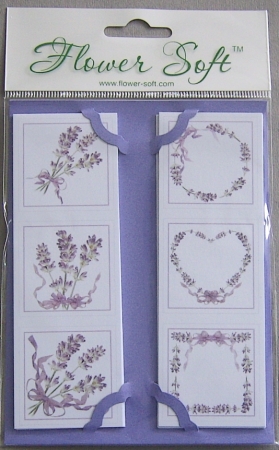 Kartenaufleger 13 x 4,2 cm 10 x 3 Stück Lavendel