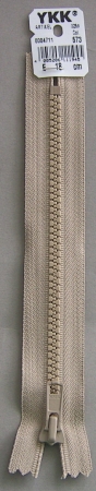 YKK nicht teilbar 3 cm breit Farbe 573 beige 18 cm